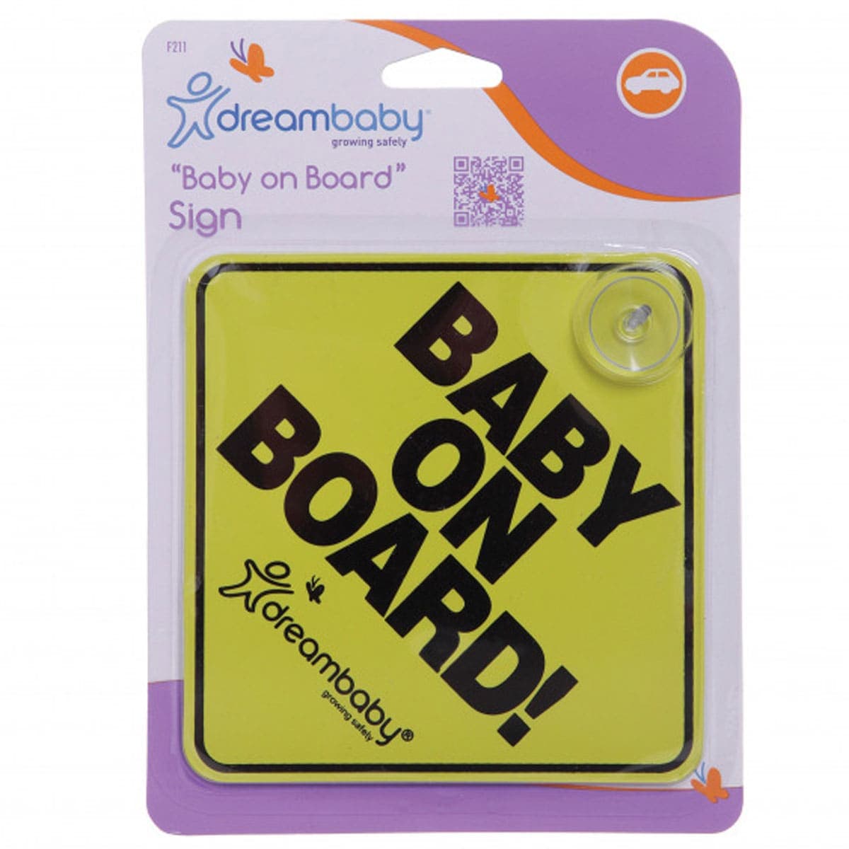 Dreambaby Baby On Board Suction Sign