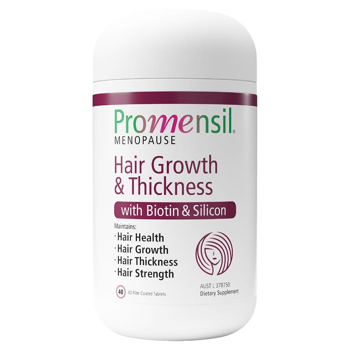 Thumbnail Promensil Menopause Hair Growth & Thickness 40 Tablets