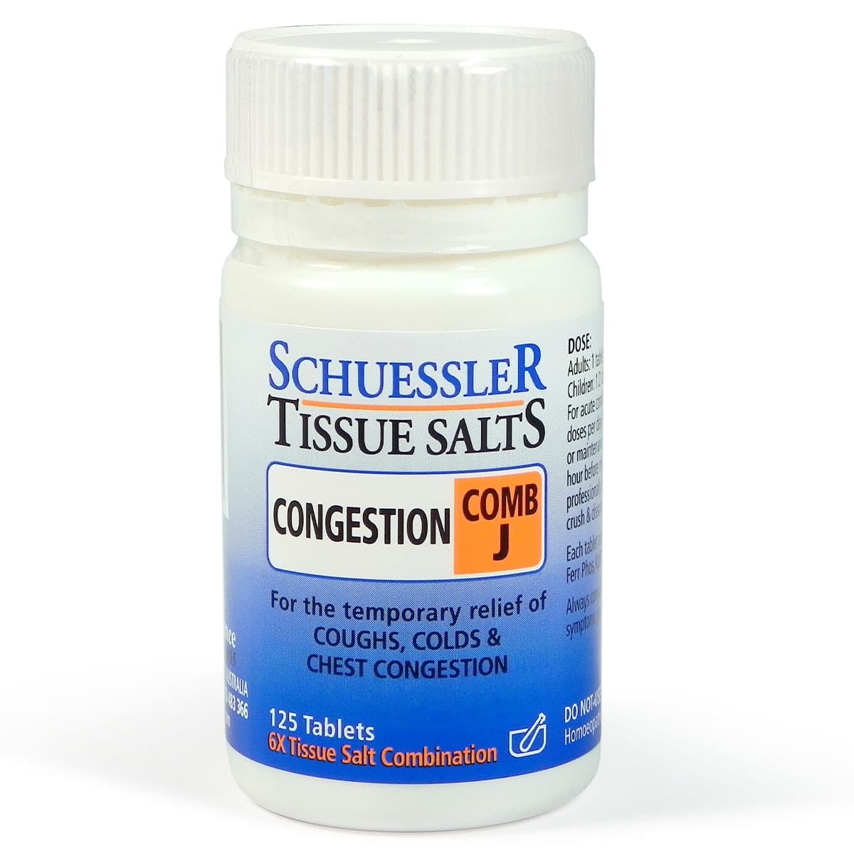 Thumbnail Schuessler Tissue Salts Comb J Congestion 125 Tablets