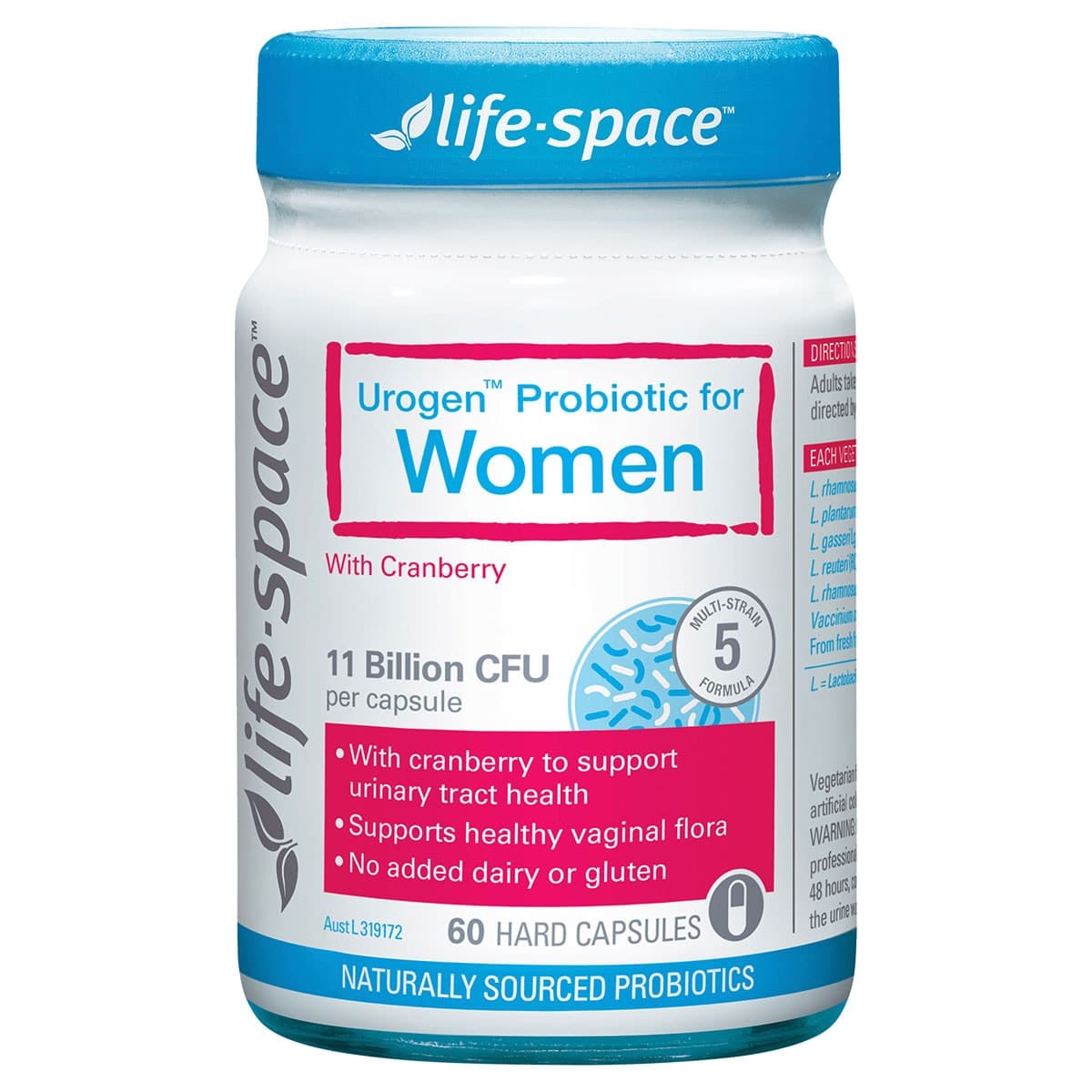 Life-Space Urogen Probiotic For Women 60 Capsules