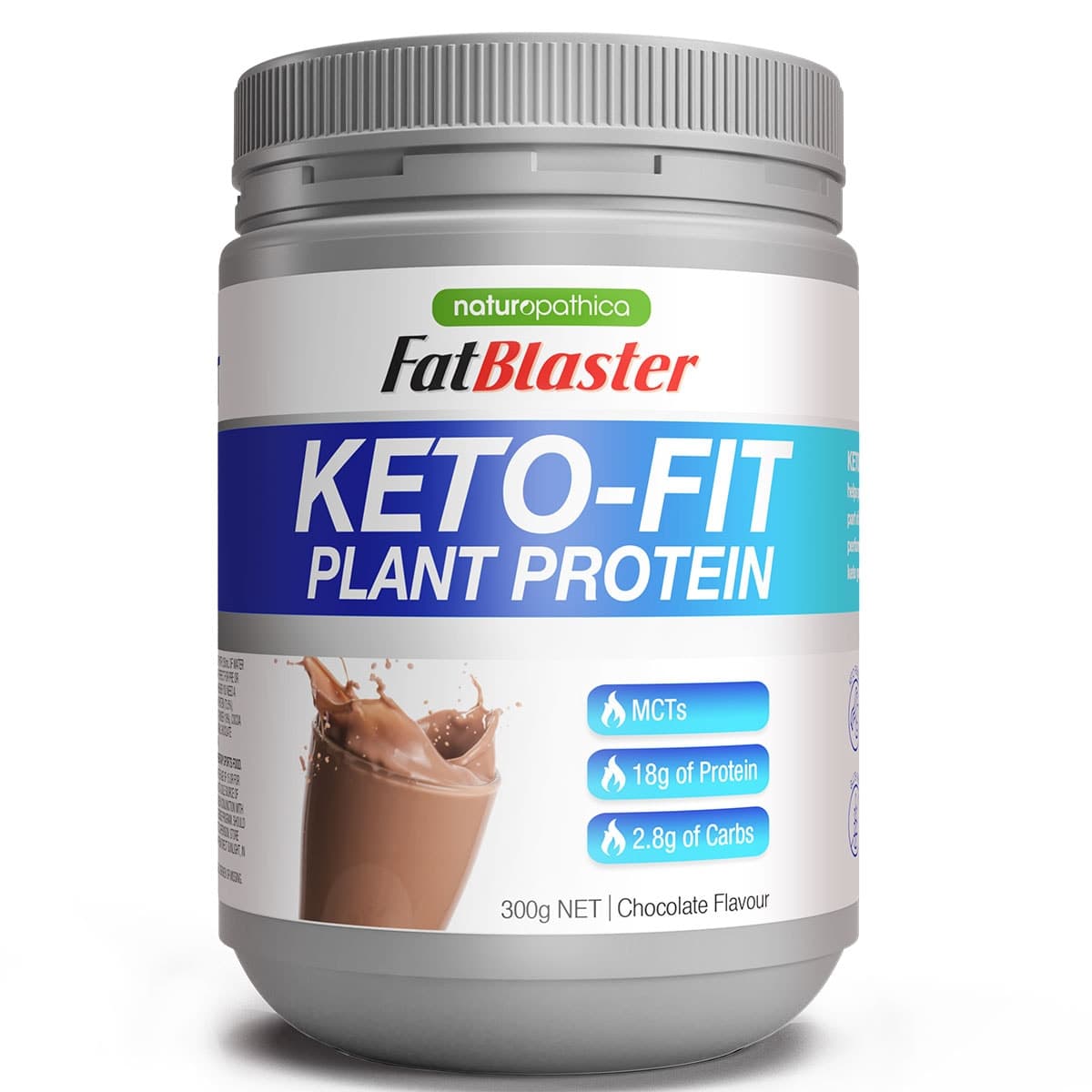 Naturopathica Fatblaster Keto Fit Plant Protein Chocolate 300G