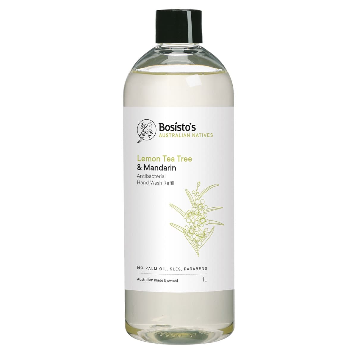 Bosistos Lemon Tea Tree & Mandarin Hand Wash Refill 1 Litre