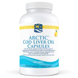 Nordic Naturals Arctic Cod Liver Oil Lemon 180 Soft Gels