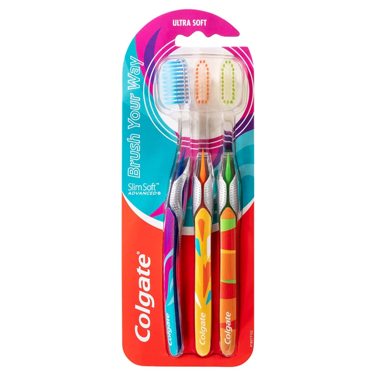 Colgate Slimsoft Advanced Ultra-Soft Toothbrush 3 Pack