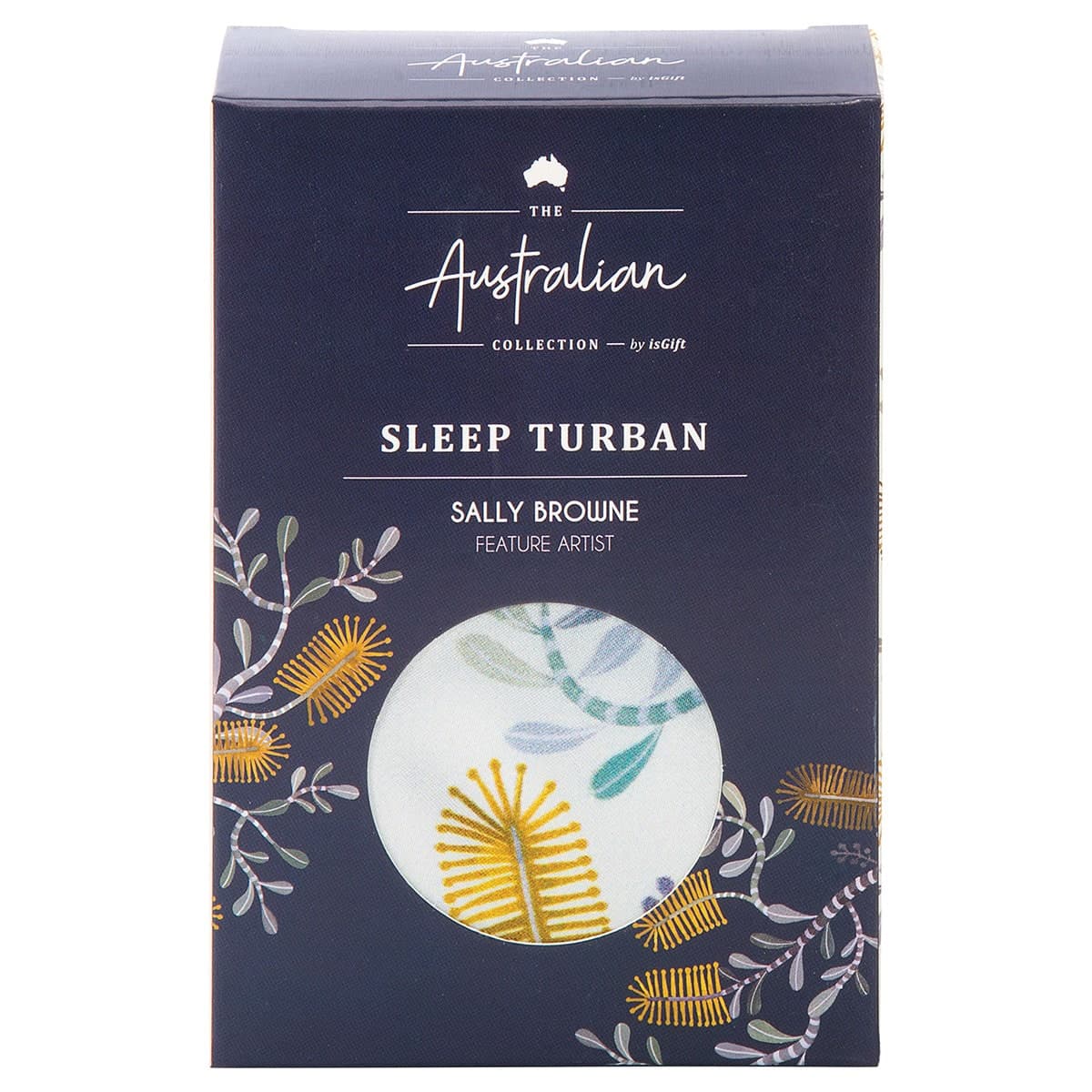 The Australian Collection Satin Sleep Turban Botanical (Assorted Colours Selected At Random)