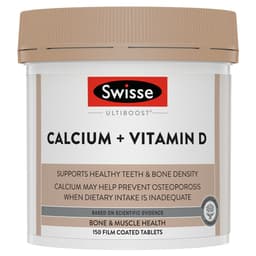 Swisse Ultiboost Calcium + Vitamin D 150 Tablets