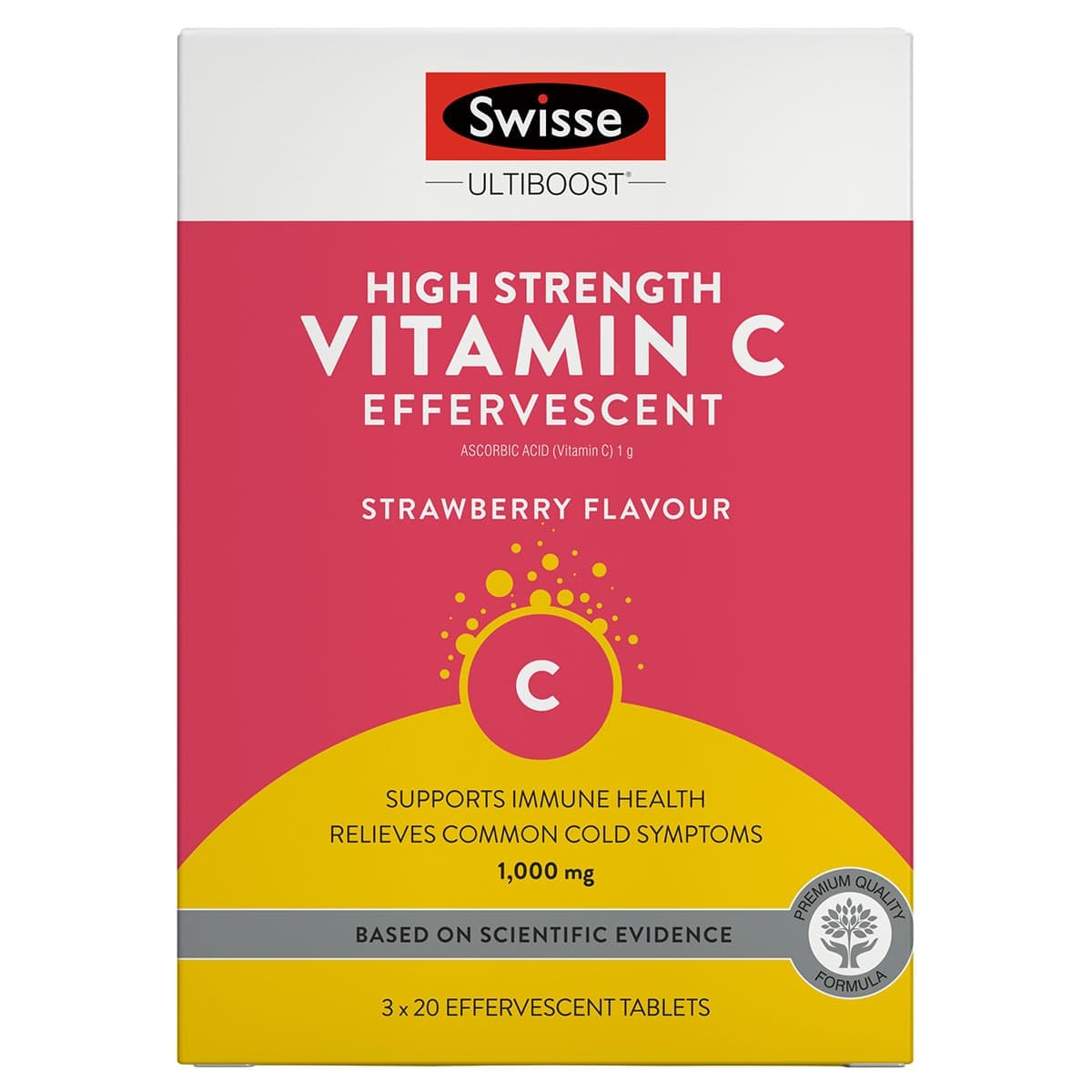 Swisse Ultiboost High Strength Vitamin C 60 Effervescent Tablets