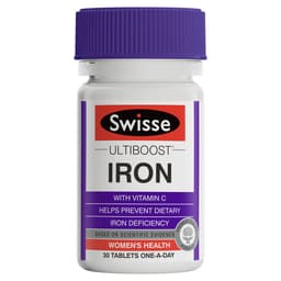 Swisse Ultiboost Iron With Vitamin C 30 Tablets