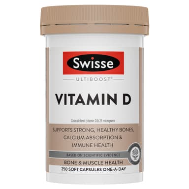 Swisse Ultiboost Vitamin D 250 Capsules