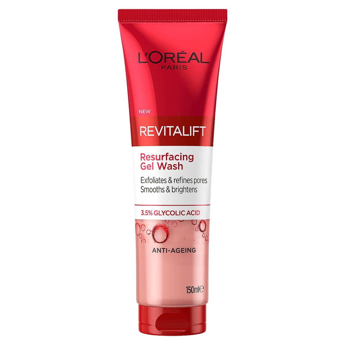 L'Oreal Revitalift Laser 3.5% Glycolic Acid Resurfacing Gel Wash 150Ml