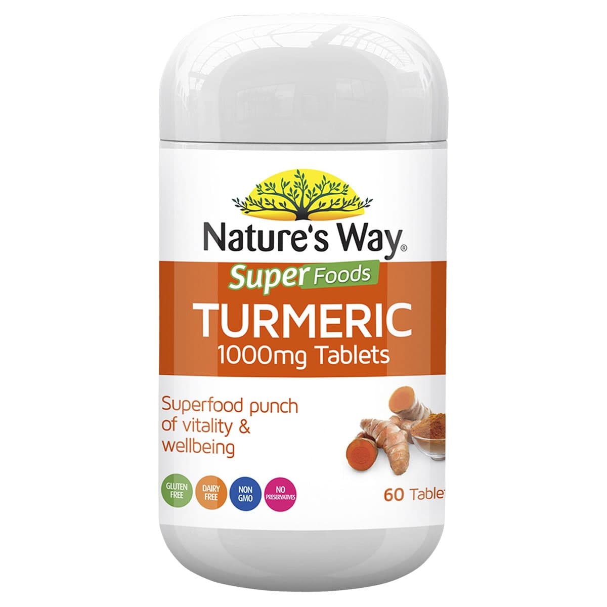 Thumbnail Natures Way Superfood Organic Turmeric 1000Mg 60 Tablets