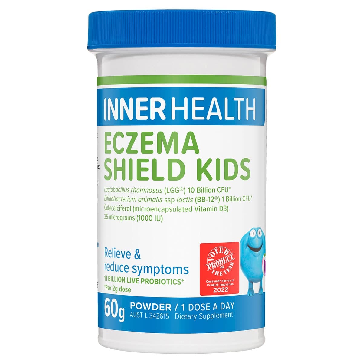 Inner Health Eczema Shield Kids Powder Fridge Free 60G