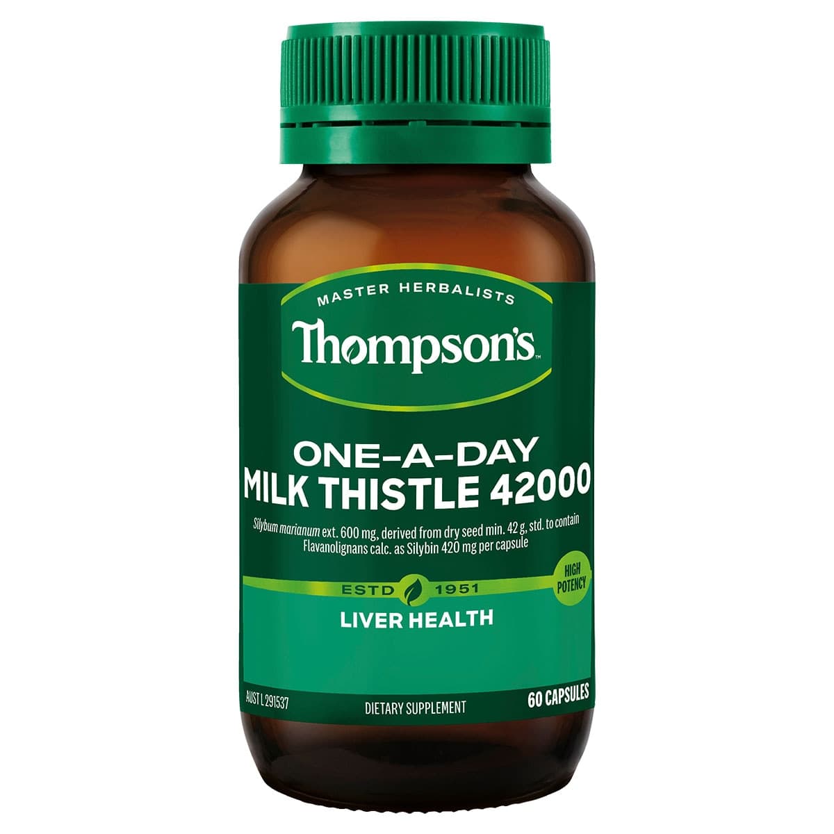 Thompsons One A Day Milk Thistle 60 Capsules