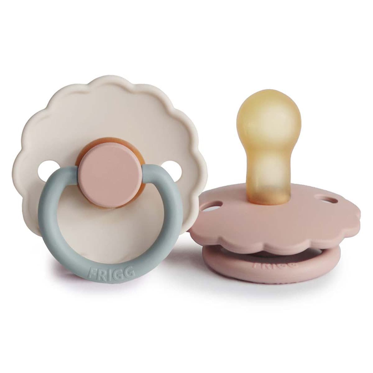 Thumbnail Frigg 0-6 Months Daisy Pacifier Blush/Cotton Candy 2 Pack