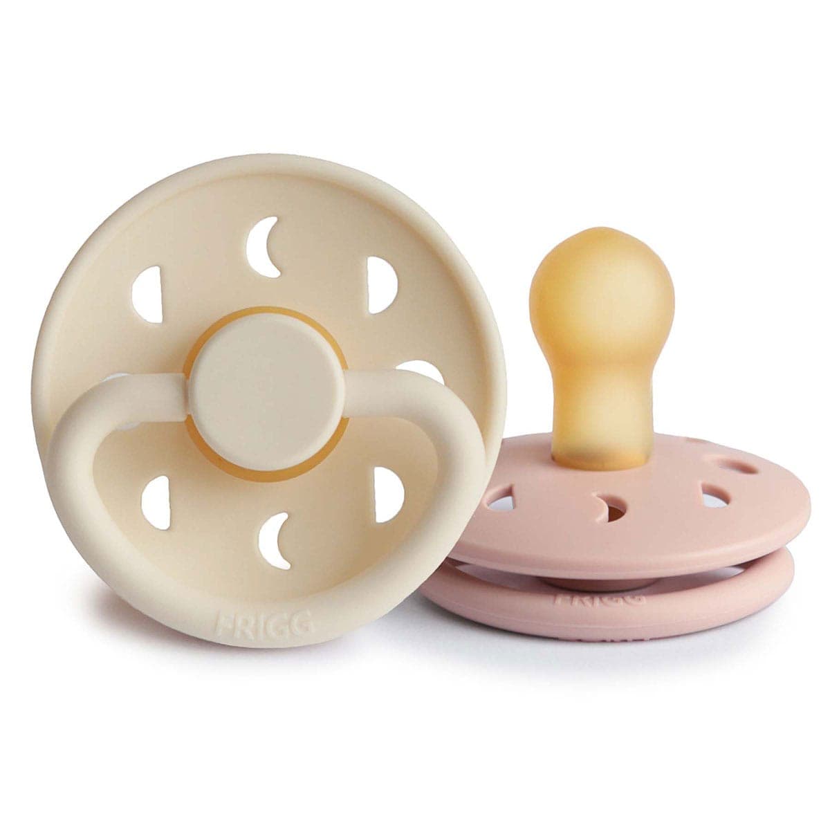 Thumbnail Frigg 0-6 Months Moon Phase Pacifier Blush/Cream 2 Pack