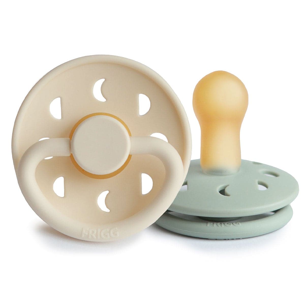 Thumbnail Frigg 6-18 Months Moon Phase Pacifier Cream/Sage 2 Pack