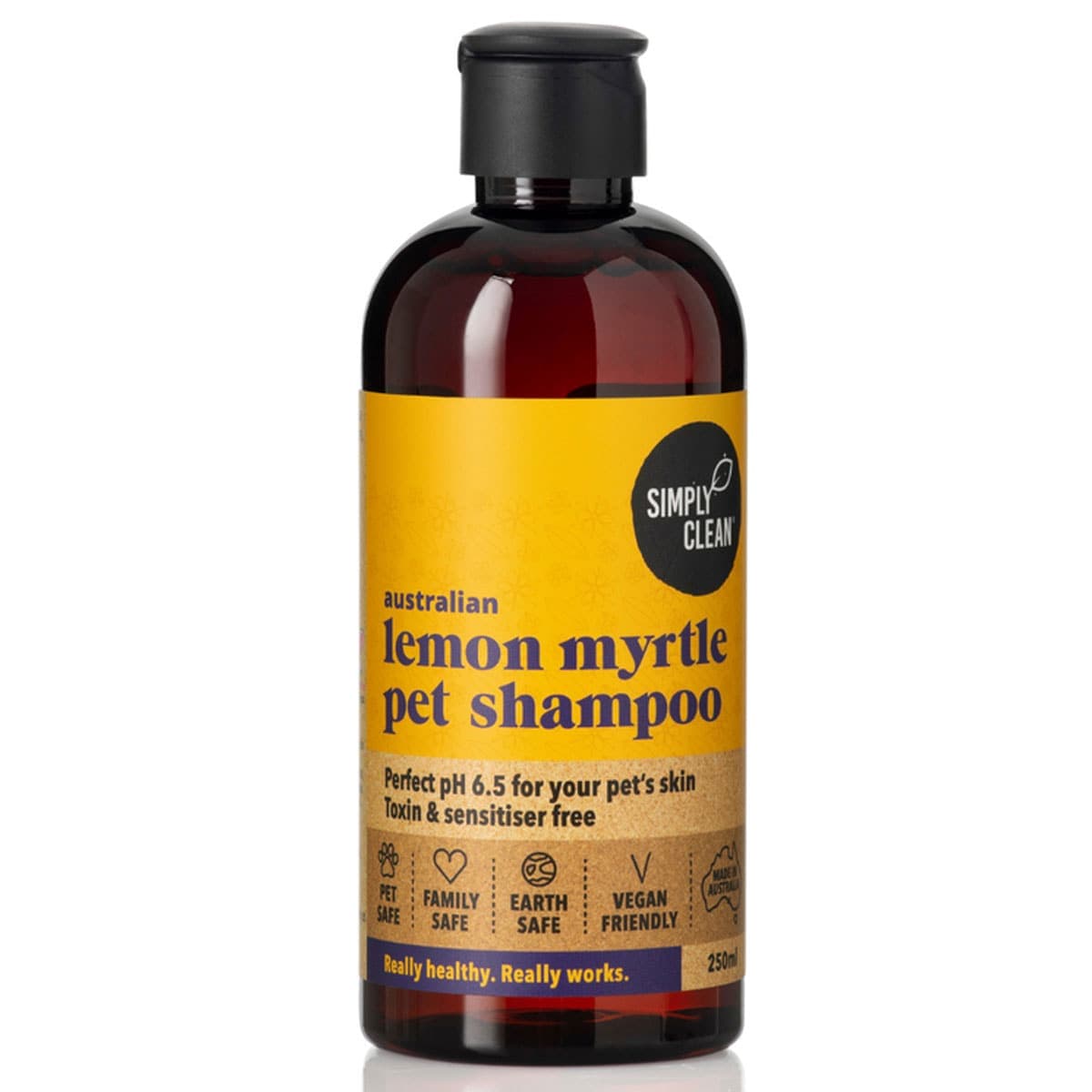 Simply Clean Lemon Myrtle Pet Shampoo 250Ml