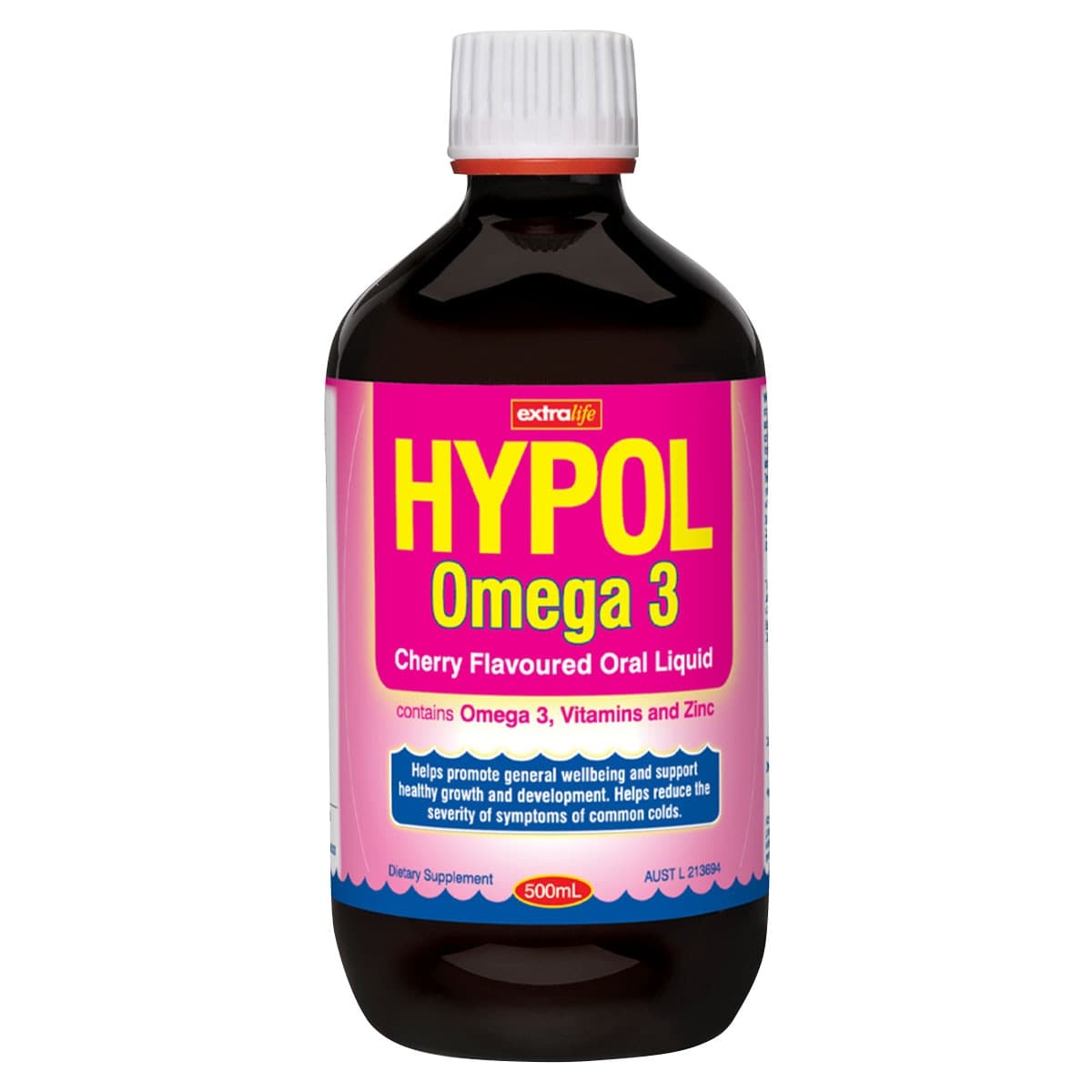 Extralife Hypol Omega-3 Cherry Liquid 500Ml