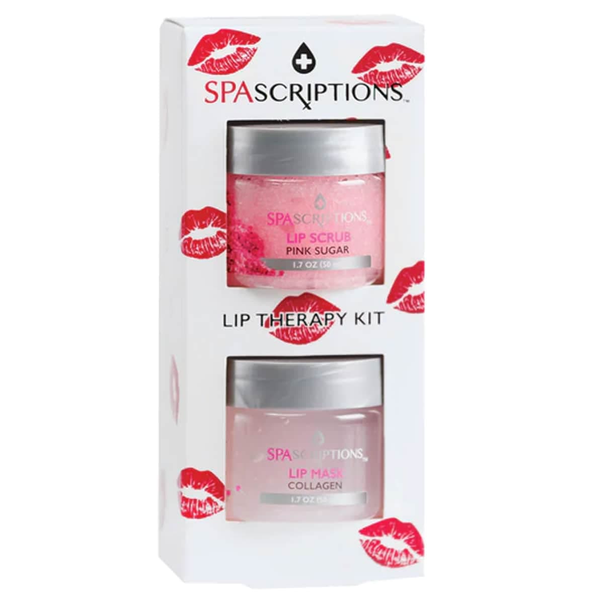 Spascriptions Pink Sugar Lip Scrub + Collagen Lip Therapy Kit