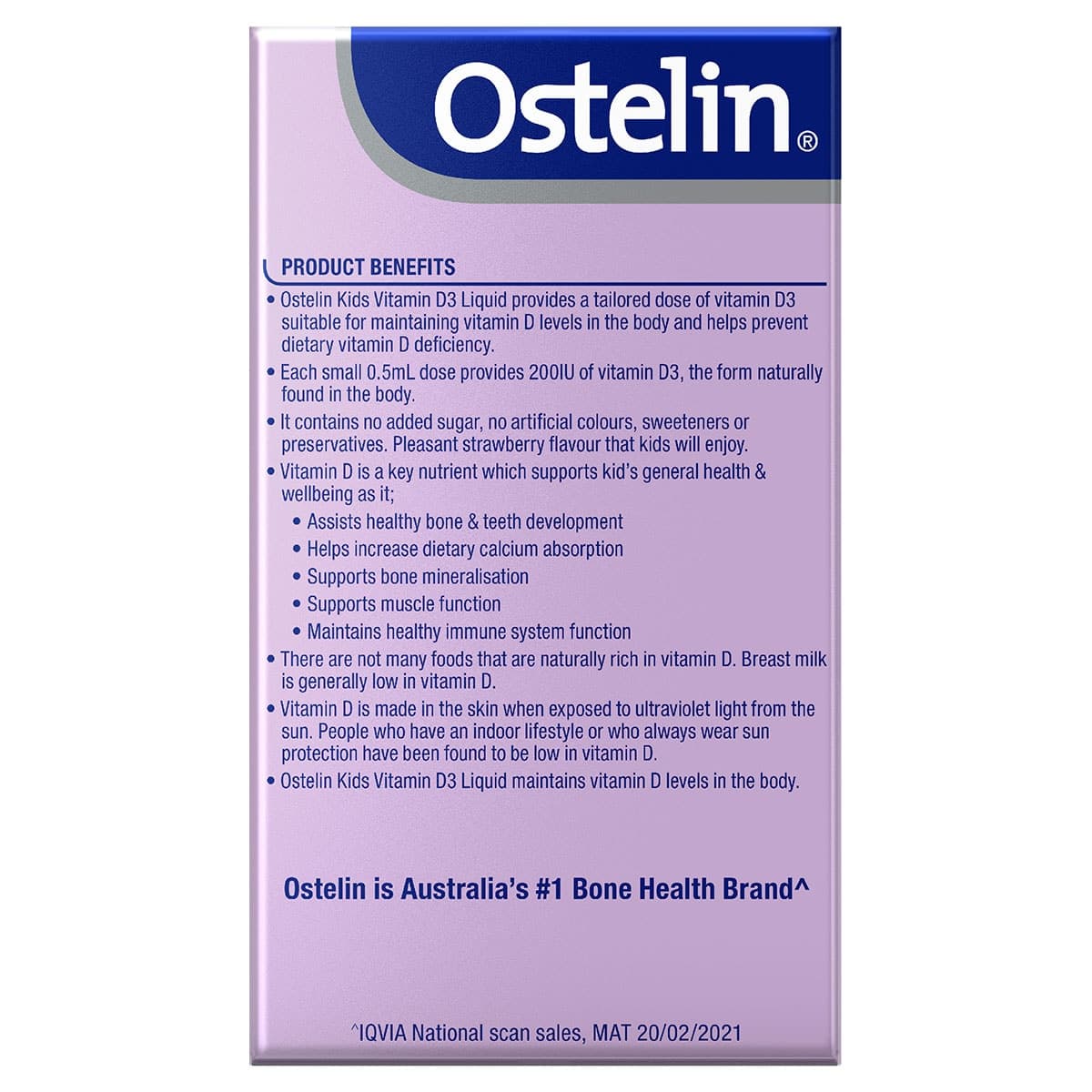 Thumbnail Ostelin Kids Vitamin D Liquid 20Ml