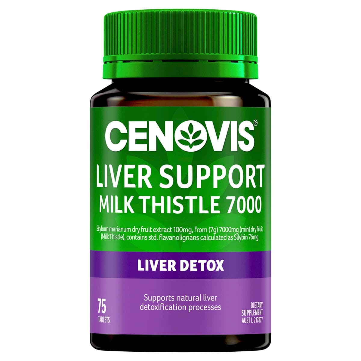 Cenovis Liver Support Milk Thistle 7000Mg 75 Tablets