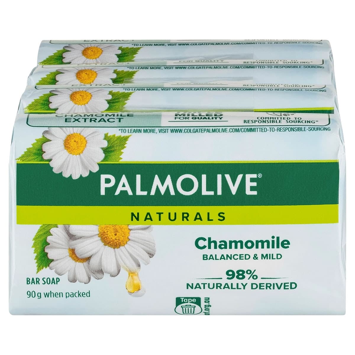 Palmolive Chamomile Balanced & Mild Soap Bars 4 Pack