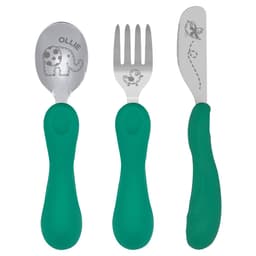 Marcus & Marcus Easy Grip 3 Piece Cutlery Set Green