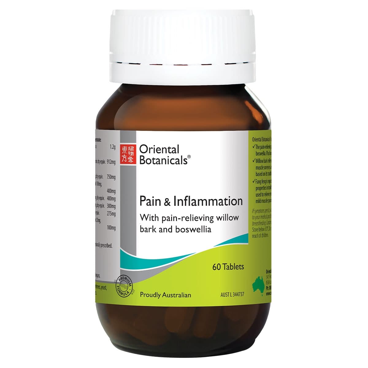 Oriental Botanicals Pain & Inflammation 60 Tablets