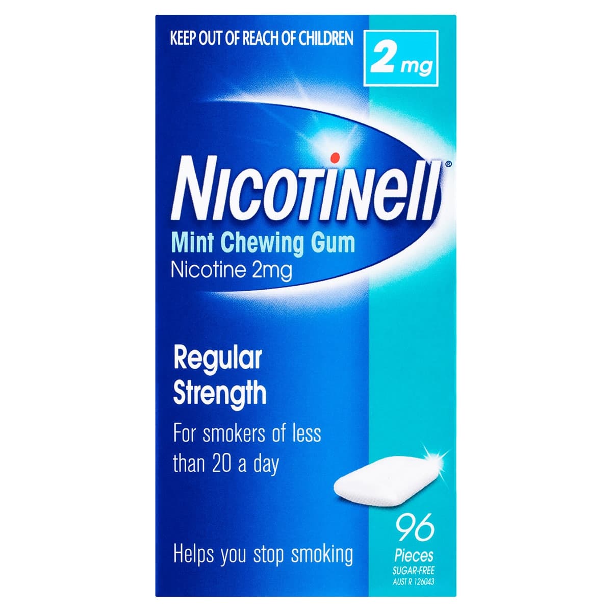 Nicotinell Chewing Gum Mint 2Mg 96 Pieces