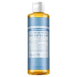 Dr Bronners Pure Castile Liquid Soap Baby Unscented 237Ml