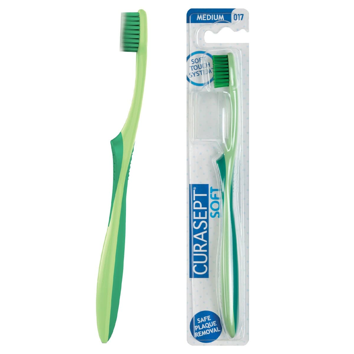 Curasept Softline Medium 017 Toothbrush 1 Pack (Colours Selected At Random)