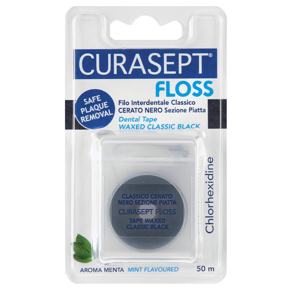 Curasept Waxed Black Floss With Chlorhexidine 1 Pack