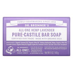 Dr Bronners Pure Castile Bar Soap Lavender 140G