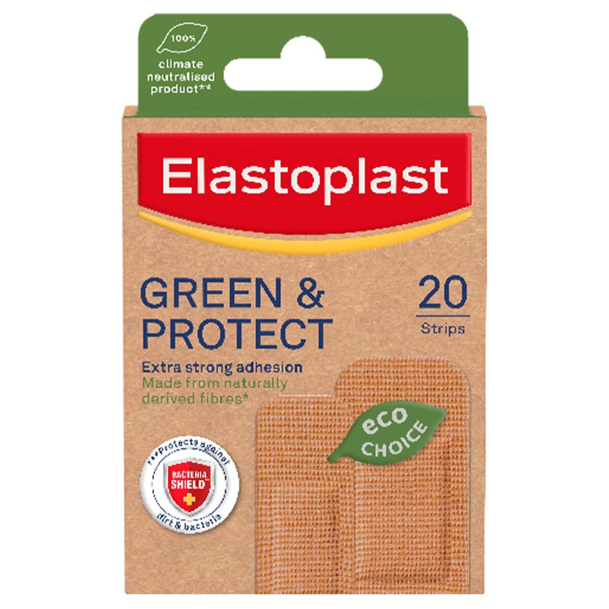 Elastoplast Green & Protect Wound Strips 20 Pack