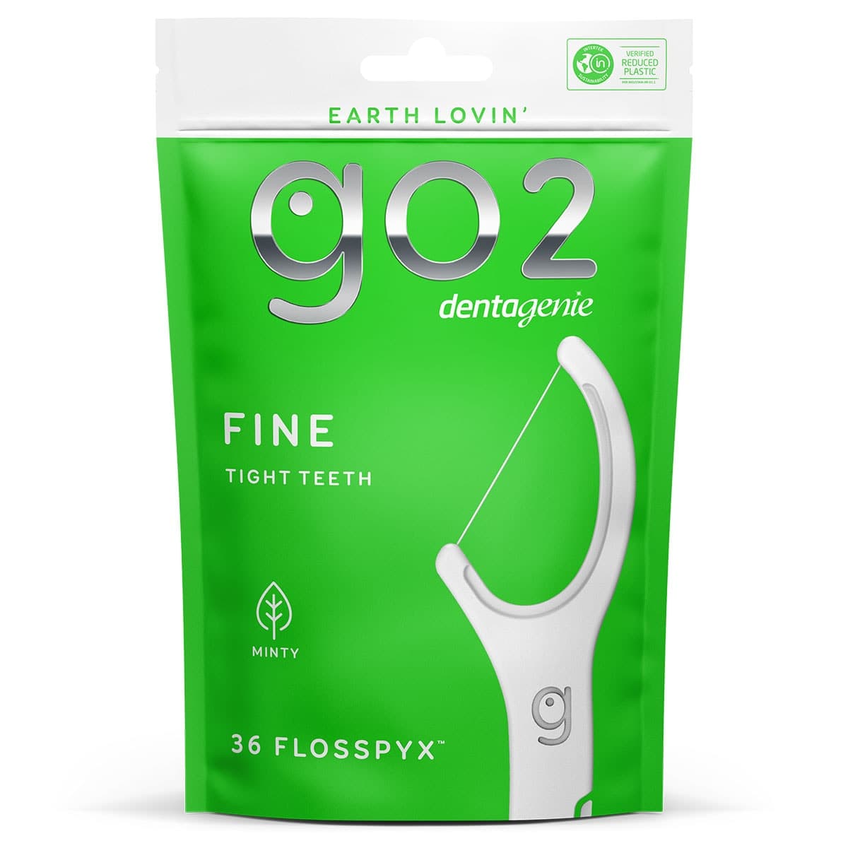 Go2 Dentagenie Fine Flosspyx Minty 36 Pack