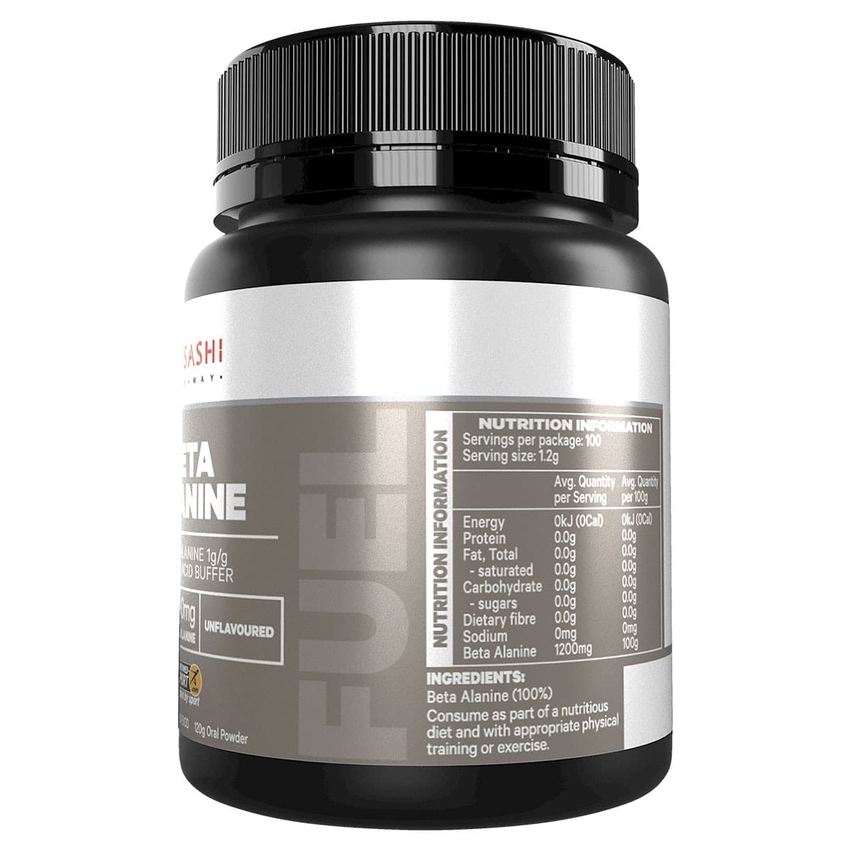 Thumbnail Musashi Beta Alanine Unflavoured 120G