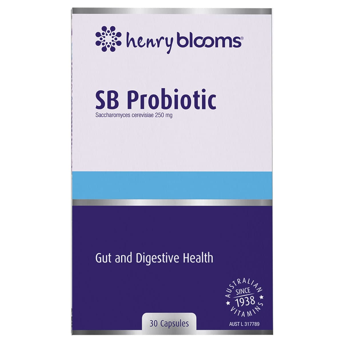 Henry Blooms Sb Probiotic Gut & Digestive Health 30 Capsules