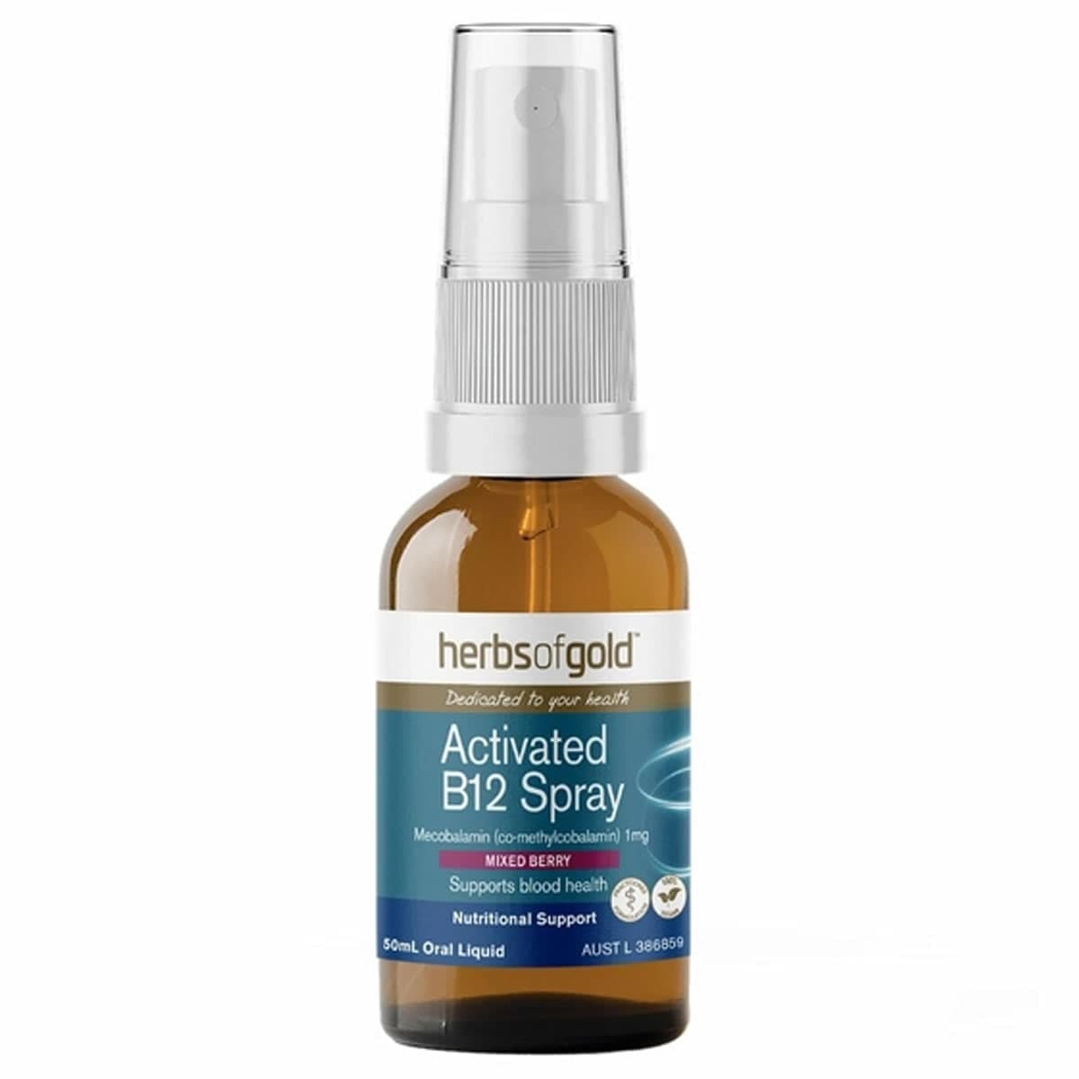 Herbs Of Gold Activated B12 Spray 50Ml