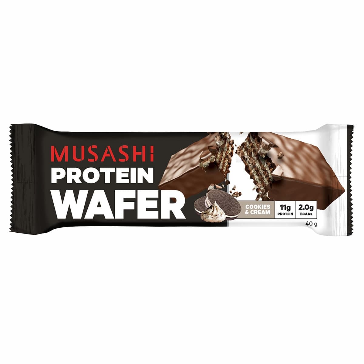 Thumbnail Musashi Protein Wafer Cookies & Cream 40G