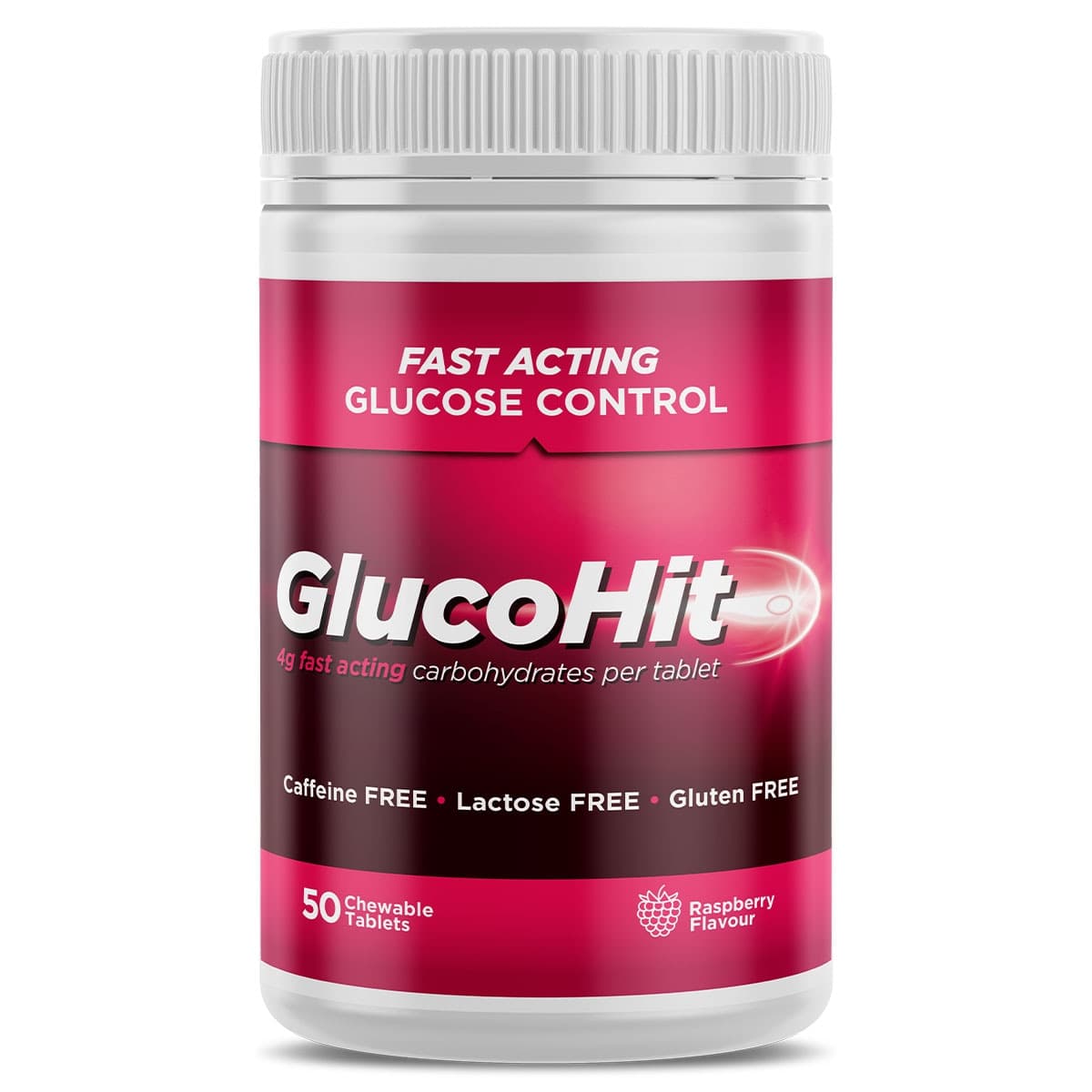 Glucohit Glucose Raspberry 50 Tablets