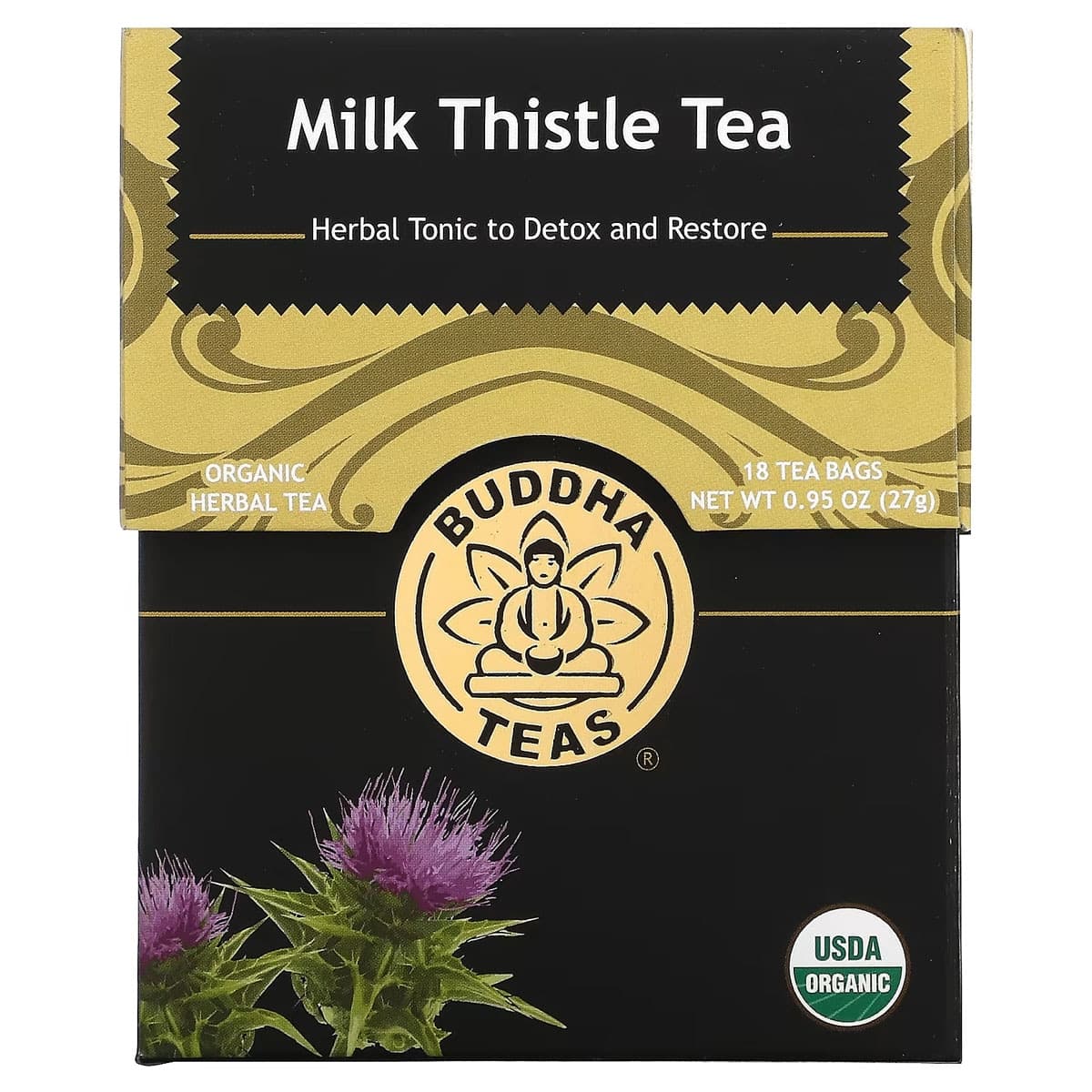 Thumbnail Buddha Teas Organic Herbal Milk Thistle Tea 18 Pack