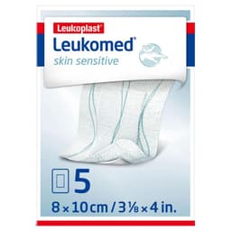 Leukoplast Leukomed Skin Sensitive Sterile 8Cm X 10Cm 5 Pack