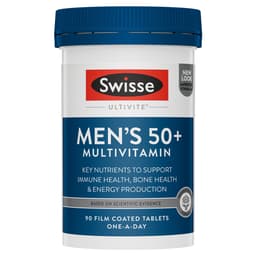 Swisse Ultivite Mens 50+ Multivitamin 90 Tablets (Improved Formula)