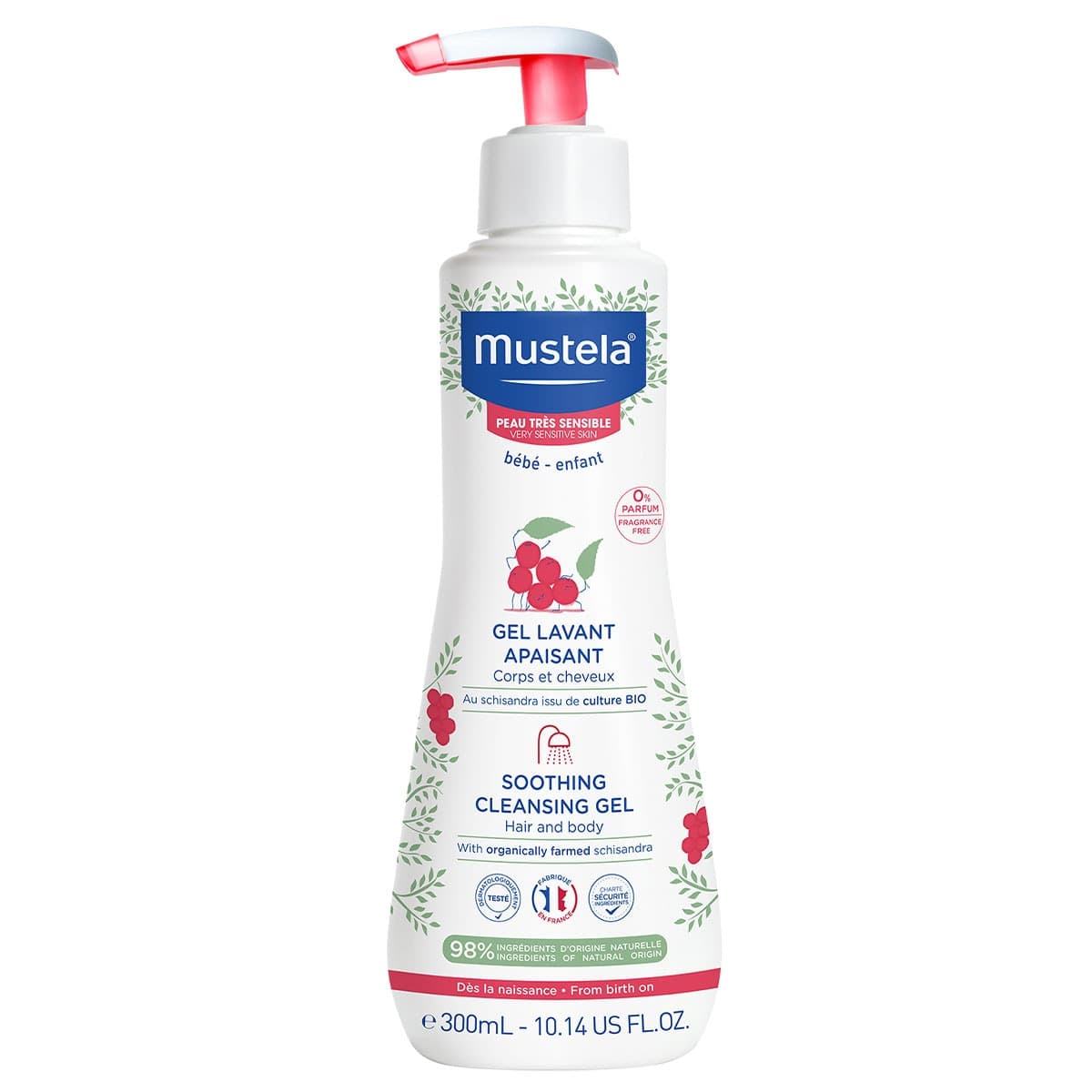 Mustela Soothing Cleansing Gel Fragrance Free 300Ml