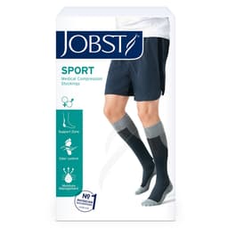 Jobst Sport Knee High Compression Sock 15-20Mmhg Black S