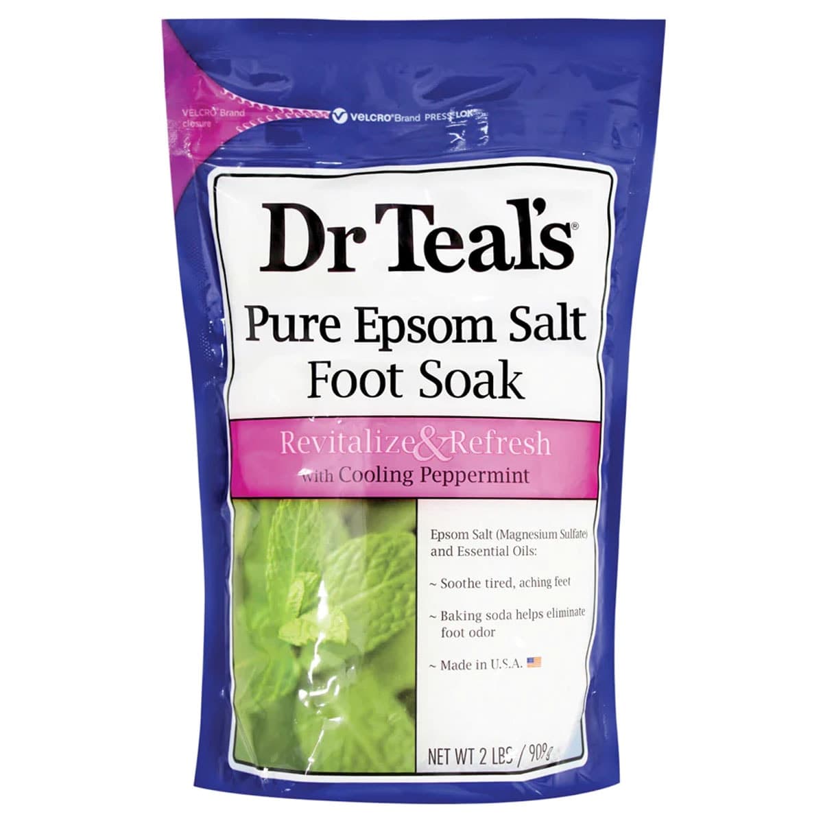 Dr Teals Epsom Salt Foot Soak Peppermint 908G