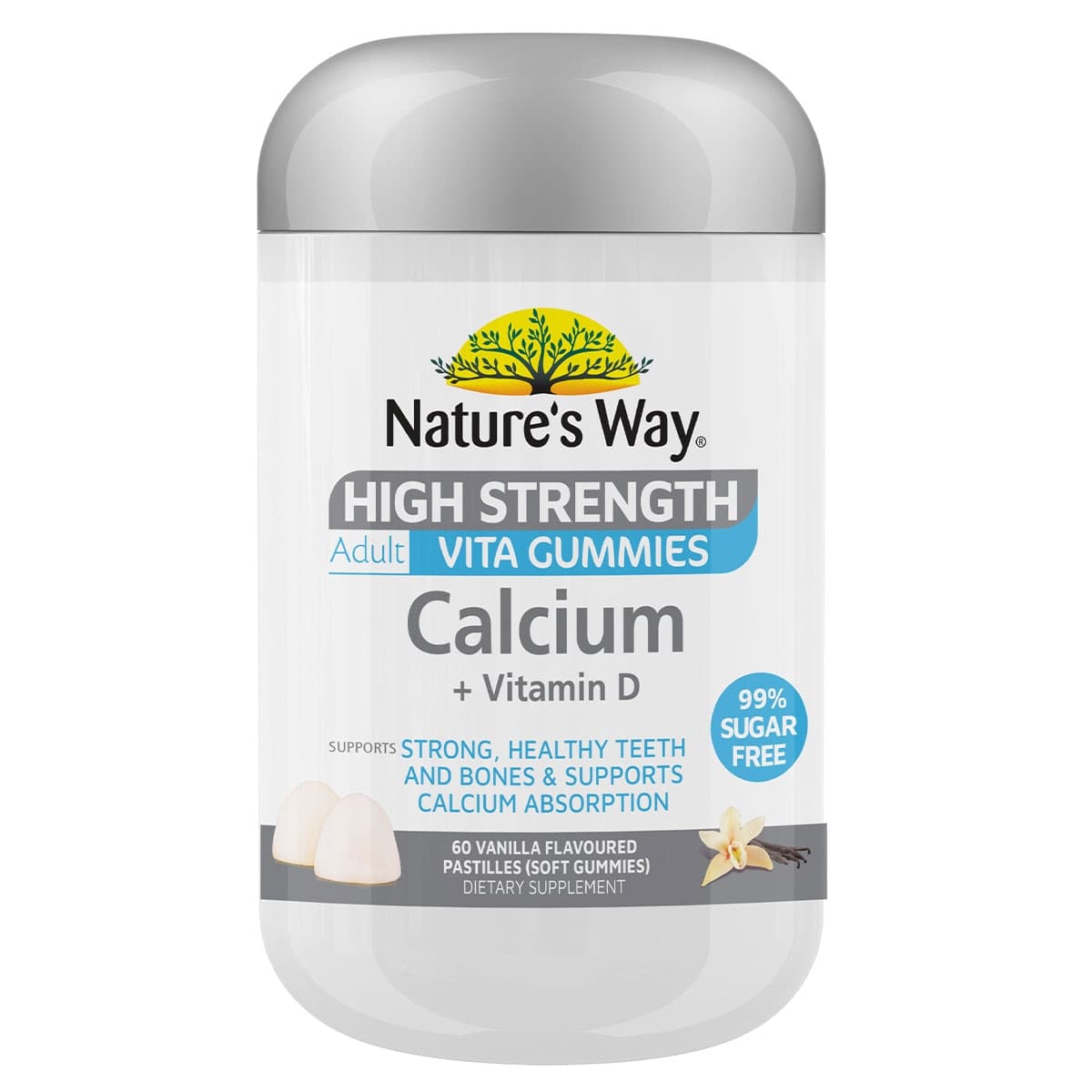 Natures Way High Strength Adult Vita Gummies Calcium + Vitamin D 60 Pack