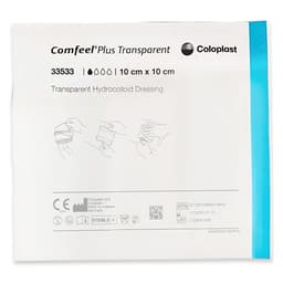 Comfeel Plus Transparent Hydrocolloid Dressing 10Cm X 10Cm Single