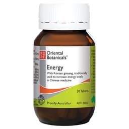 Oriental Botanicals Energy 30 Tablets (New Formula)