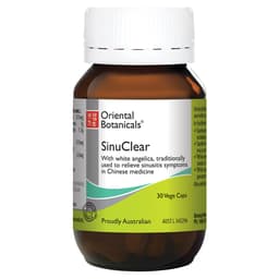 Oriental Botanicals Sinuclear 30 Vegetarian Capsules (New Formula)